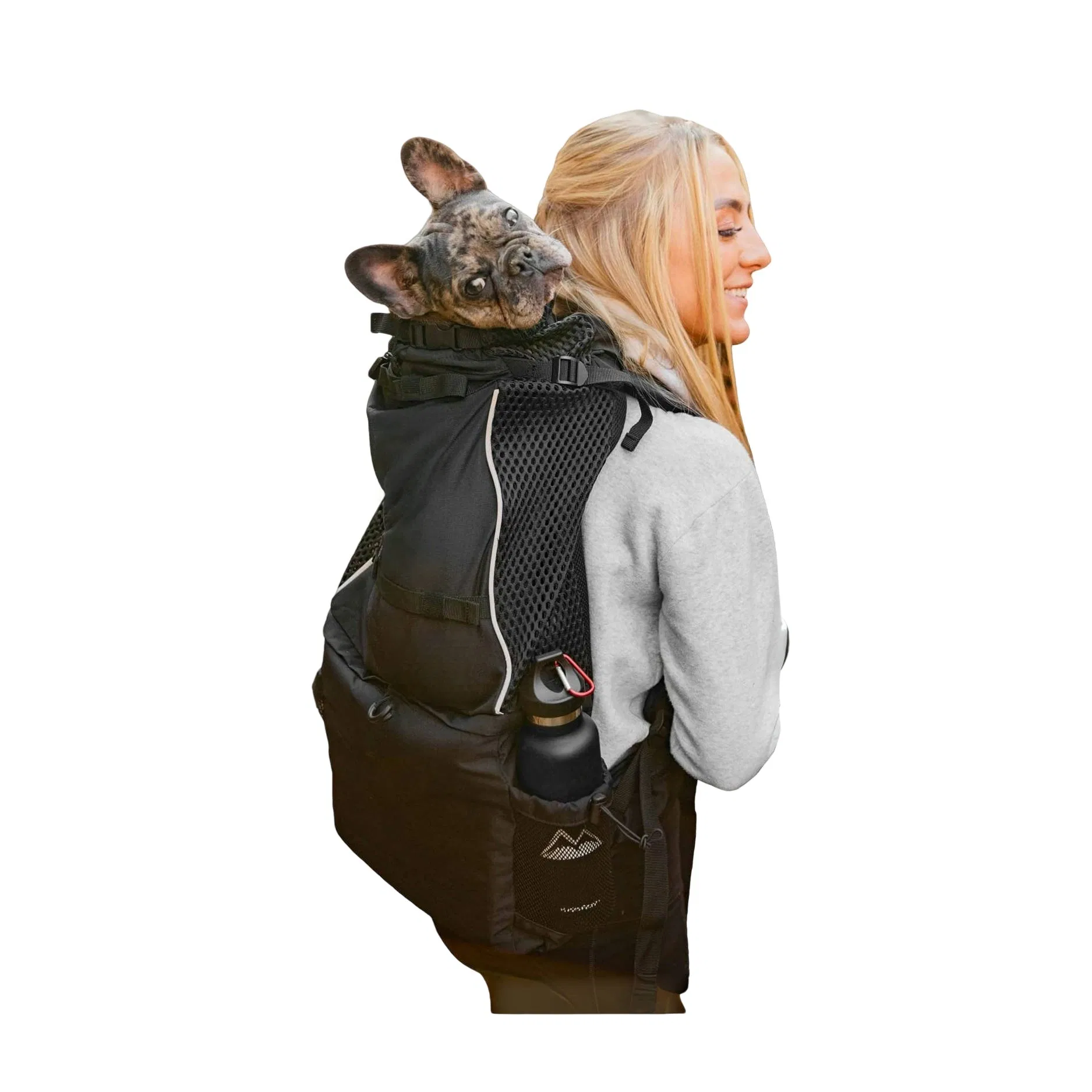 Mochila Transportadora para Cães, Transportadores Frontais Ajustáveis para Animais de Estimação, Bolsa de Viagem com Pernas para Cães Pequenos e Médios, Mochila Macia para Transporte de Filhotes no Peito