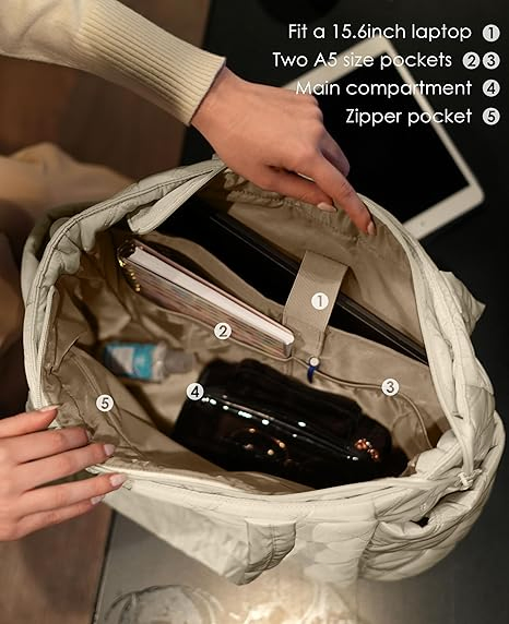 Bolsa de Praia de Algodão Leve de Grande Capacidade, Bolsa de Compras de Lona, Bolsa Hobo de Ombro para Trabalho e Academia
