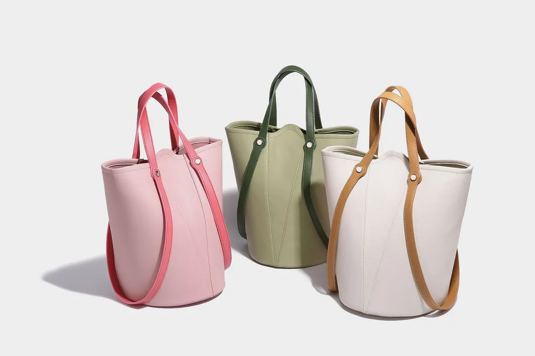 Bolsa de Mão Simples para Mulheres, Bolsa de Ombro Única, Bolsa Bucket de Alta Capacidade, Bolsa Transversal (MFN7673)
