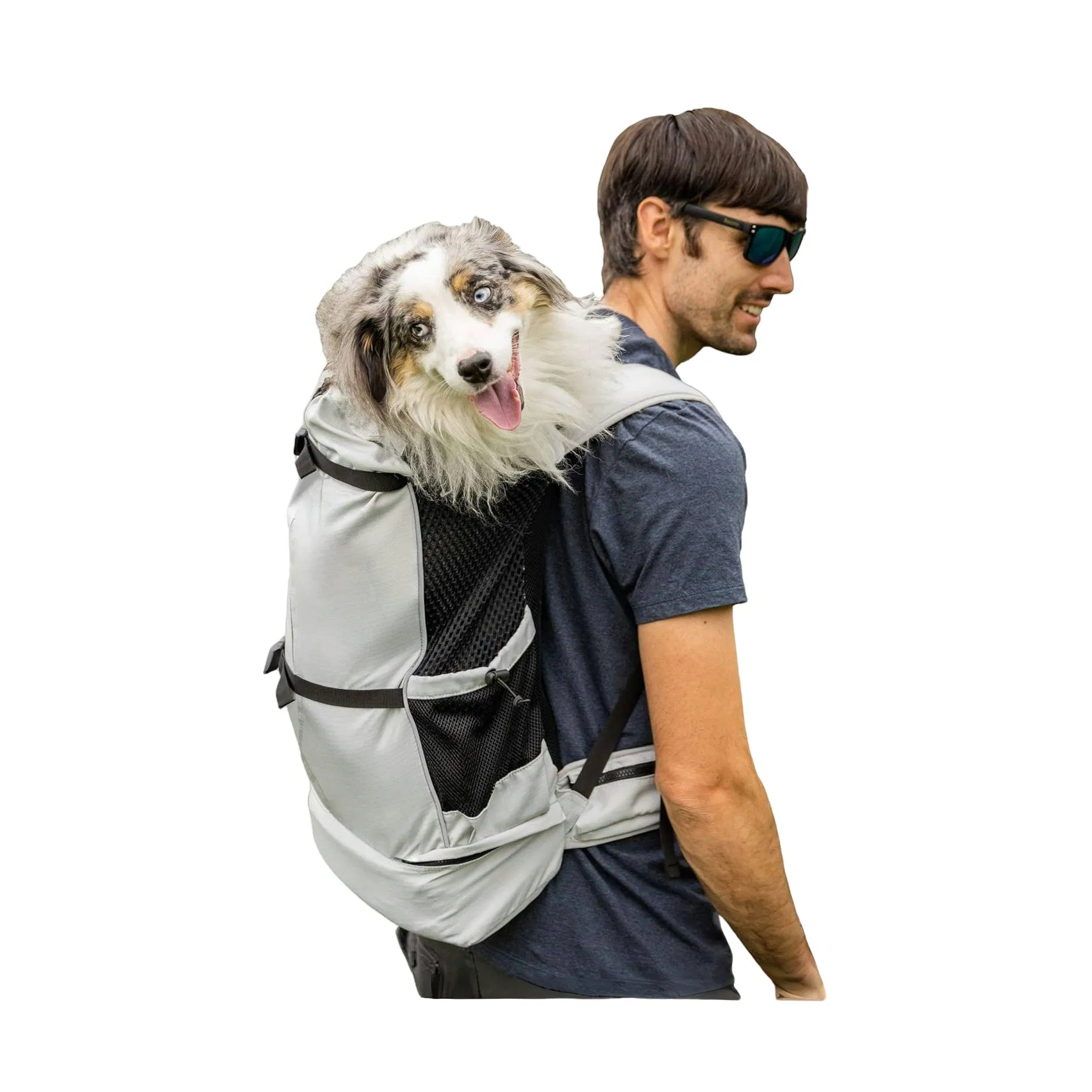 Mochila Transportadora para Cães, Transportadores Frontais Ajustáveis para Animais de Estimação, Bolsa de Viagem com Pernas para Cães Pequenos e Médios, Mochila Macia para Transporte de Filhotes no Peito