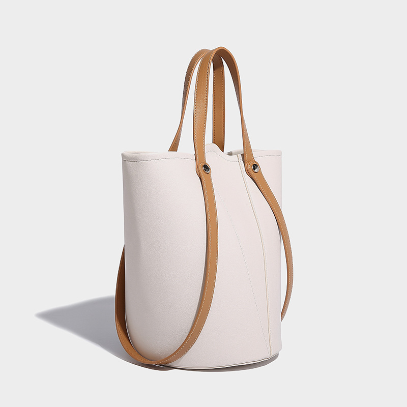 Bolsa de Mão Simples para Mulheres, Bolsa de Ombro Única, Bolsa Bucket de Alta Capacidade, Bolsa Transversal (MFN7673)
