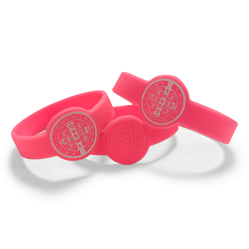 Pulseira de Silicone com Logo Personalizado Pulseira de Borracha de Silicone para Festival