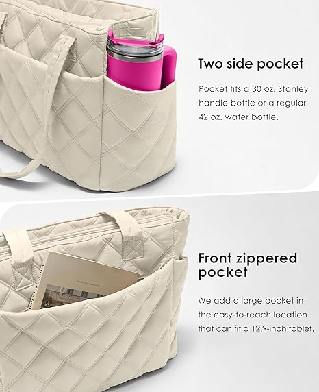 Bolsa de Praia de Algodão Leve de Grande Capacidade, Bolsa de Compras de Lona, Bolsa Hobo de Ombro para Trabalho e Academia