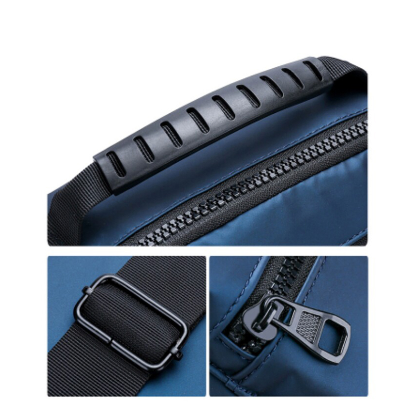 Bolsa Crossbody Masculina com Alça Ajustável à Prova d'Água para Viagens Casuais e Negócios