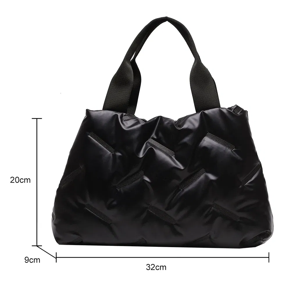 Bolsa Hobo Feminina Matelassê Bolsa de Ombro Grande Capacidade Almofada Matelassê Tote