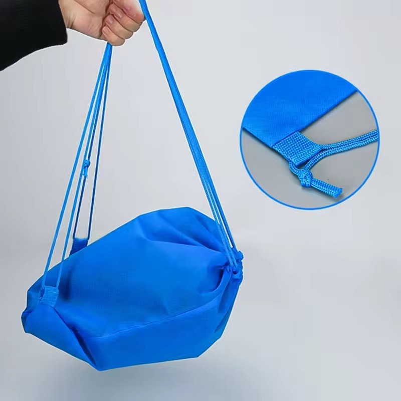 Mochila de algodão personalizada com cordão, ecológica e reciclável, mochila não tecida para uso em esportes
