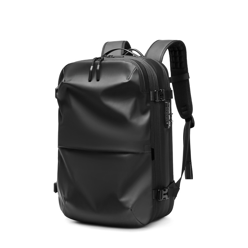 Mochila de Viagem com Compressão a Vácuo 60L Solução Expansível de Uma Só Bolsa para Nômades Digitais 900d Oxford e Aprovada pela TSA