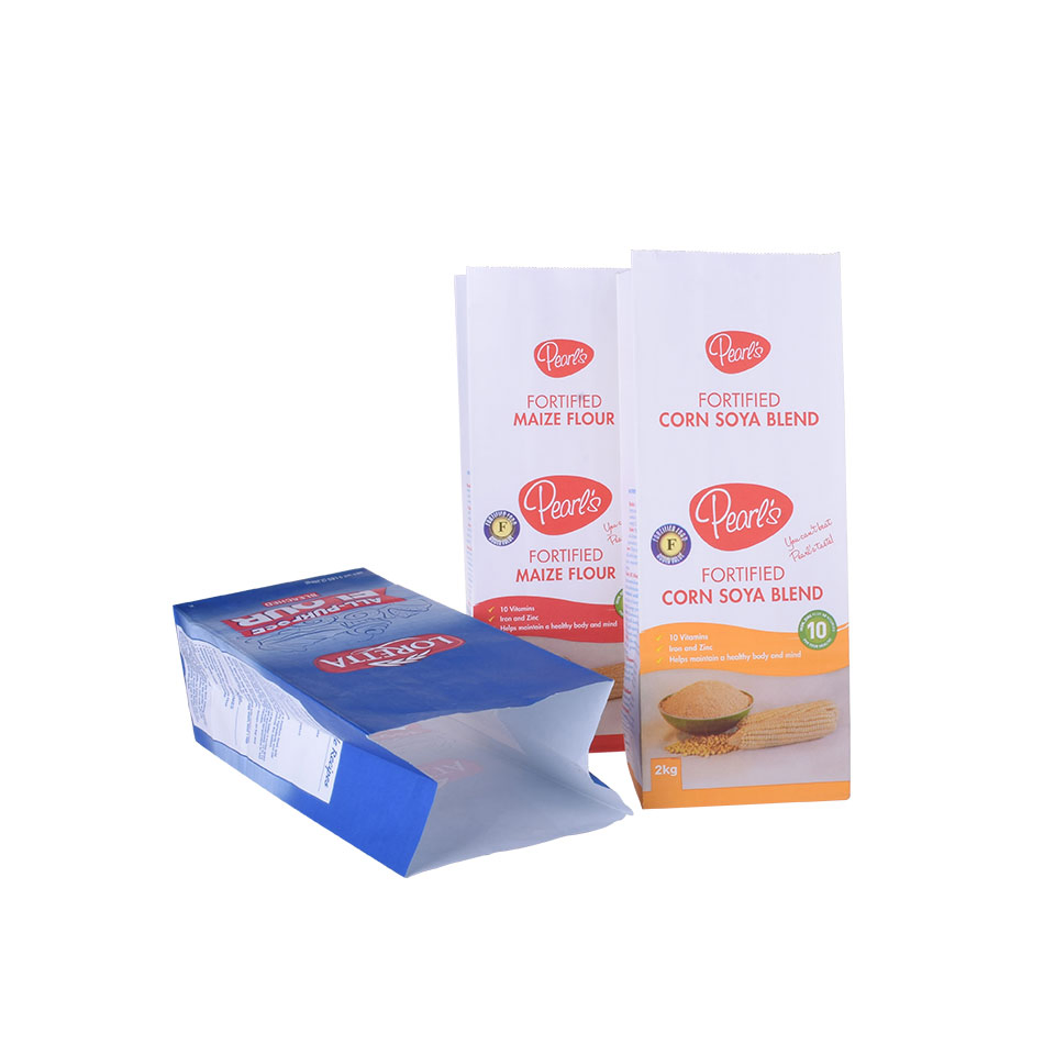 Camadas Duplas 1kg 5kg 10kg 14kg 15kg Sacos de Carvão para Churrasco em Papel Kraft Embalagem de Alimentos Farinha de Arroz Embalagem de Pipoca para Carvão
