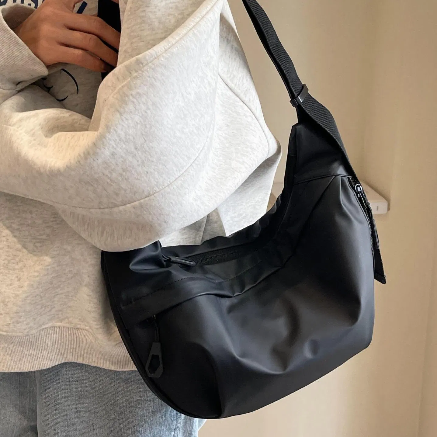 Bolsa de Ombro de Luxo para Mulheres, Bolsa Hobo de Marca, Bolsas de Lona de Designer em Atacado