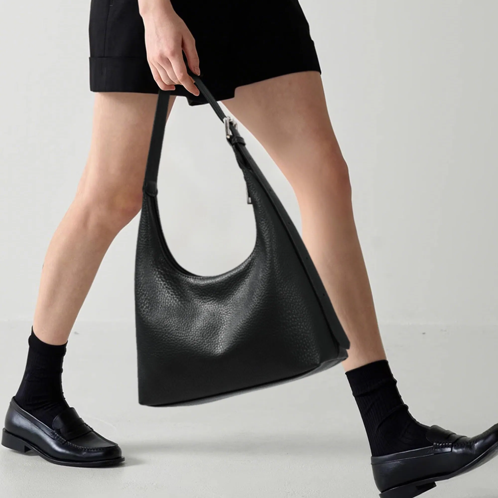Fábrica mayorista de Guangzhou bolso de lujo para mujer de cuero vegano, bolso de hombro para compras de noche y casual