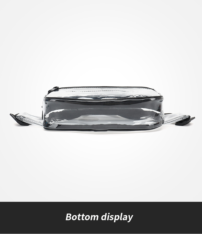 Bolsa de cintura de PVC transparente para viajes y actividades al aire libre