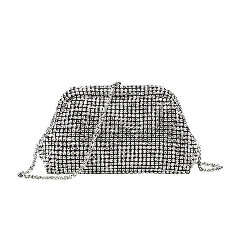 Bolso de fiesta de boda con brillantes, clutch de noche, bolso de cena, bolso brillante, bolso de hombro