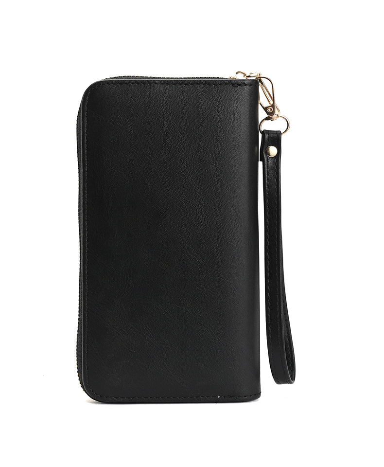 Cartera de mujer 2023 Nueva cartera de moda de tamaño largo diseño de nicho color sólido clutch simple gran capacidad bolso