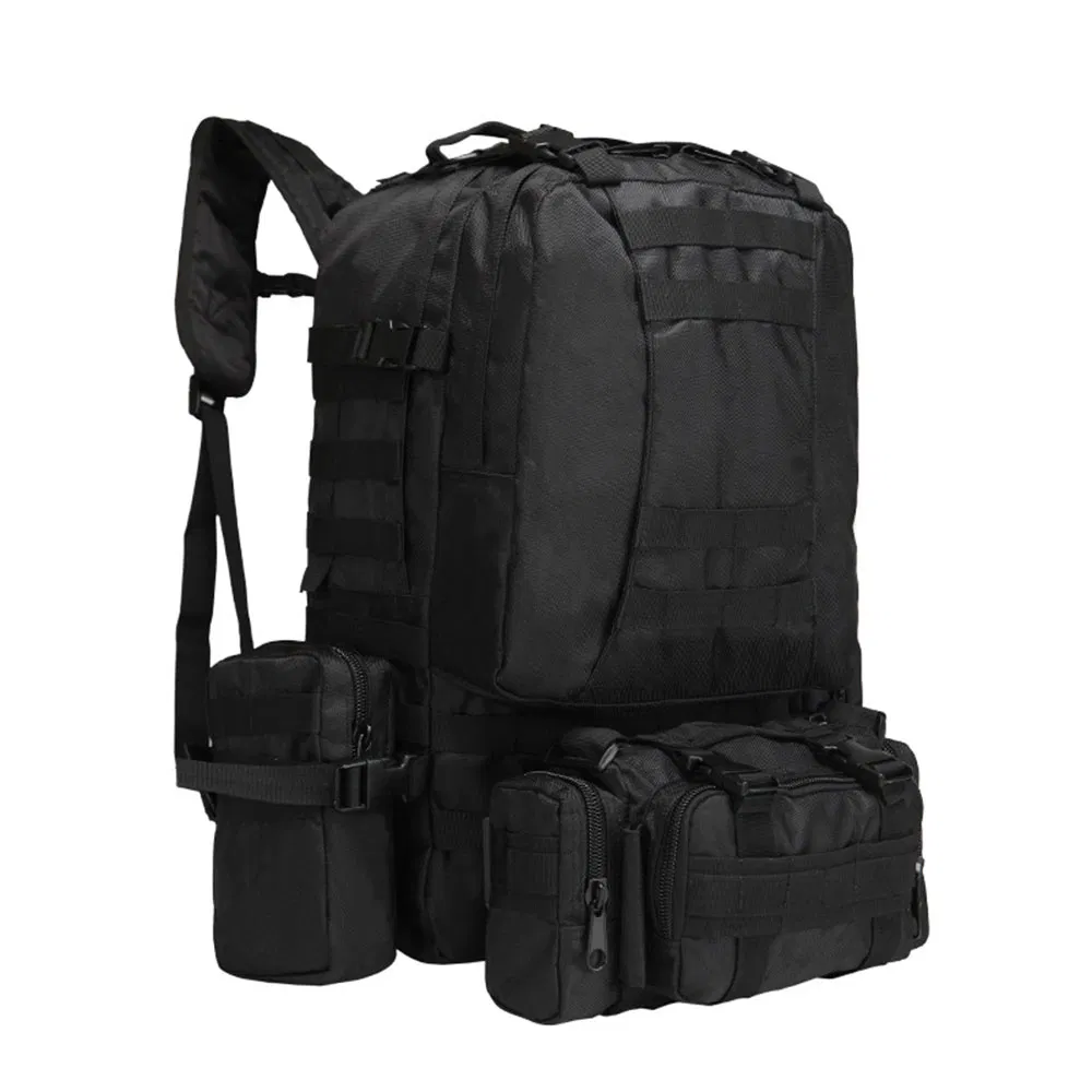 Bolsa Táctica Exterior para Escalada Doble Hombro Multi Funcional Mochila de Senderismo Camping Combinación 45L