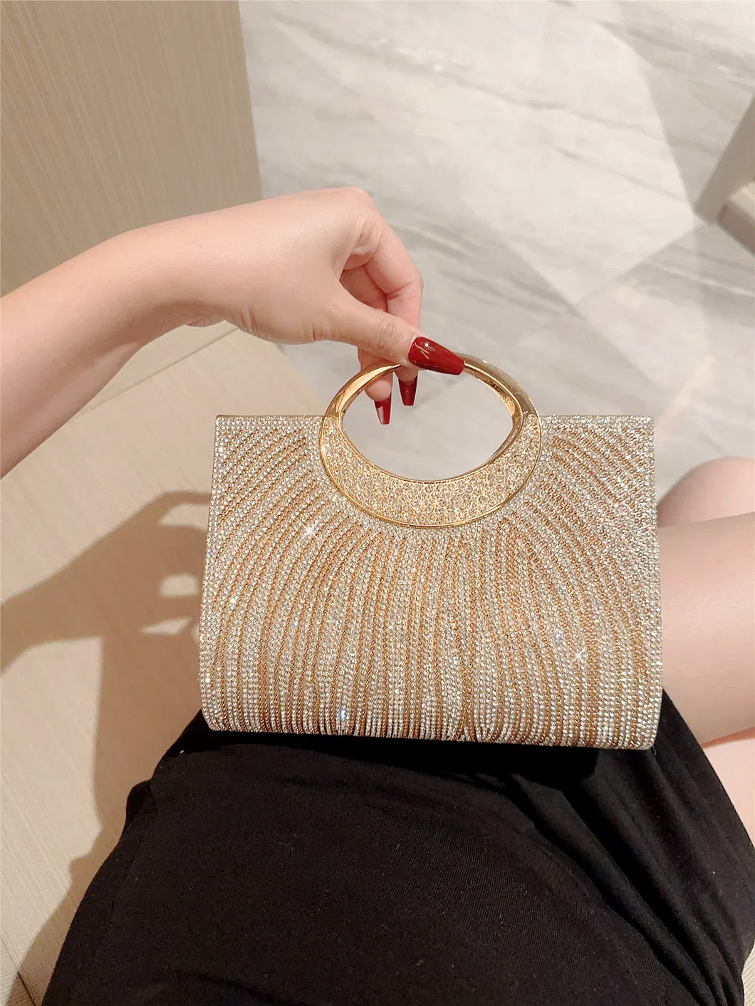 Bolso de Boda con Diamantes
