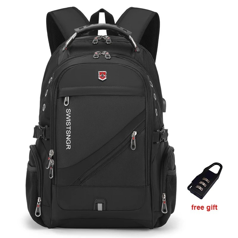 2024 Mochila impermeable de 17/20 pulgadas para portátiles Mochila de viaje para aviones para hombre Mochila Oxford para mujer Bolsa de escuela masculina Mochila moderna