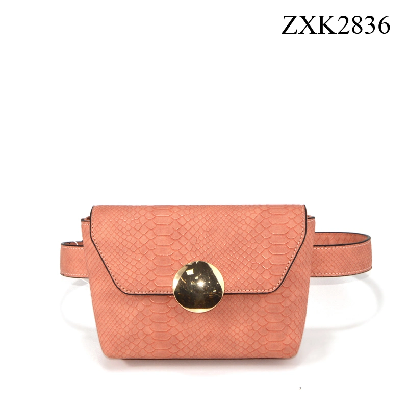 Fabricante de bolsas de PU PVC, fábricas mayoristas OEM/ODM, bolsa de cintura de mujer de cuero sintético de serpiente