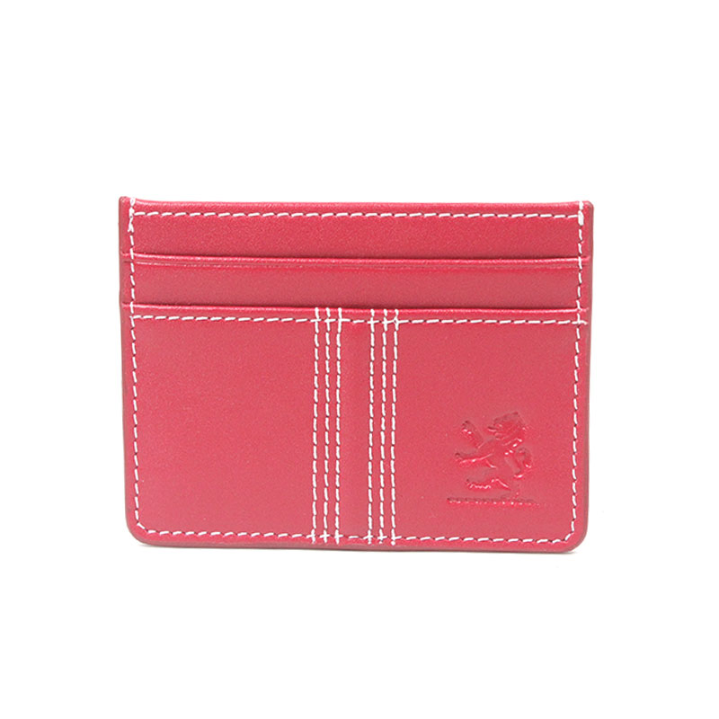 Negocio mayorista de lujo, cartera de cuero vintage de alta calidad, monedero, soporte de tarjetas de cuero con bloqueo RFID, lujo