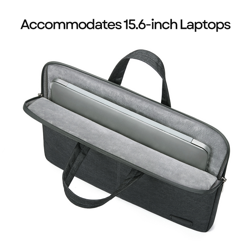 Bolso de mano suave para llevar computadora portátil, cuaderno, ideal para exteriores, minimalista, bolsa de negocios