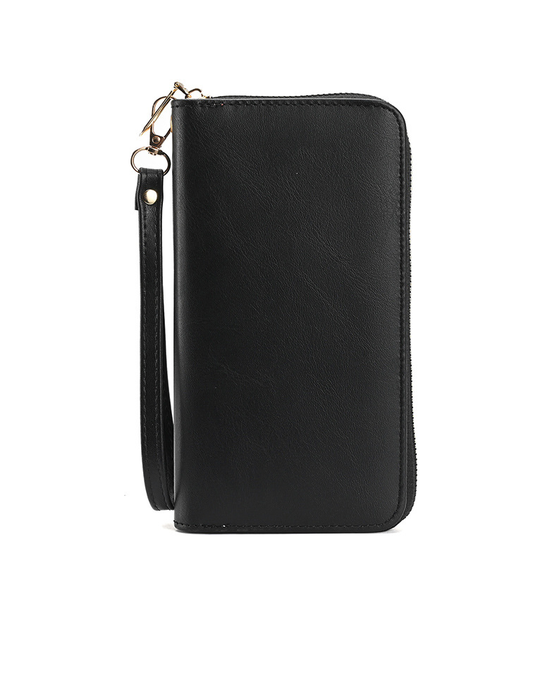 Cartera de mujer 2023 Nueva cartera de moda de tamaño largo diseño de nicho color sólido clutch simple gran capacidad bolso