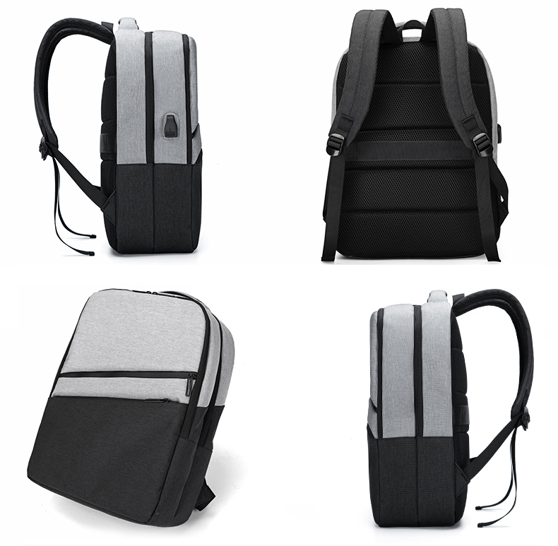 2020 Mochila de Negocios USB para Computadora Impermeable Mochila de Viaje para Laptop de 14, 15.6 y 17.3 Pulgadas