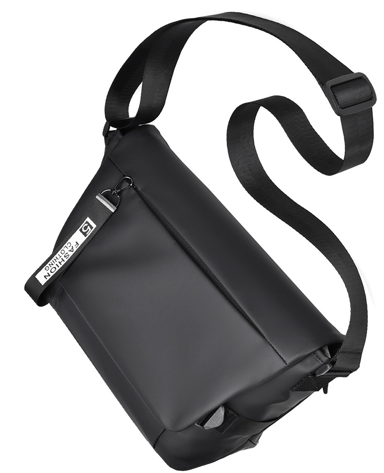 Bolso de cintura casual para hombre de moda, mochila de PU para estudiantes