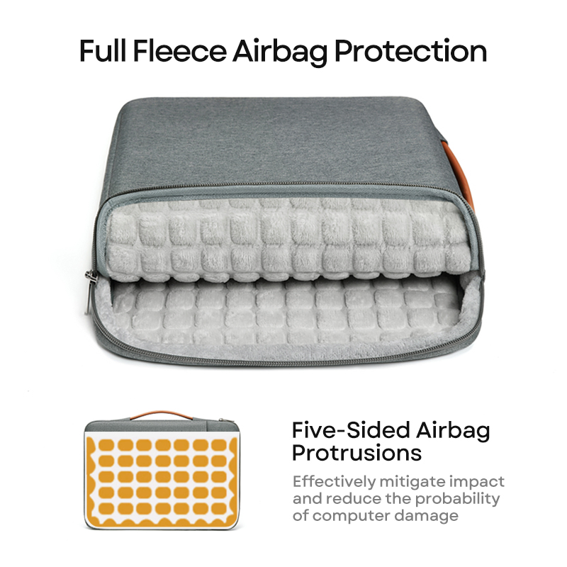 Funda suave para portátil, bolsa de computadora, con almohadilla de aire, a prueba de golpes, bolsa diaria para mujeres