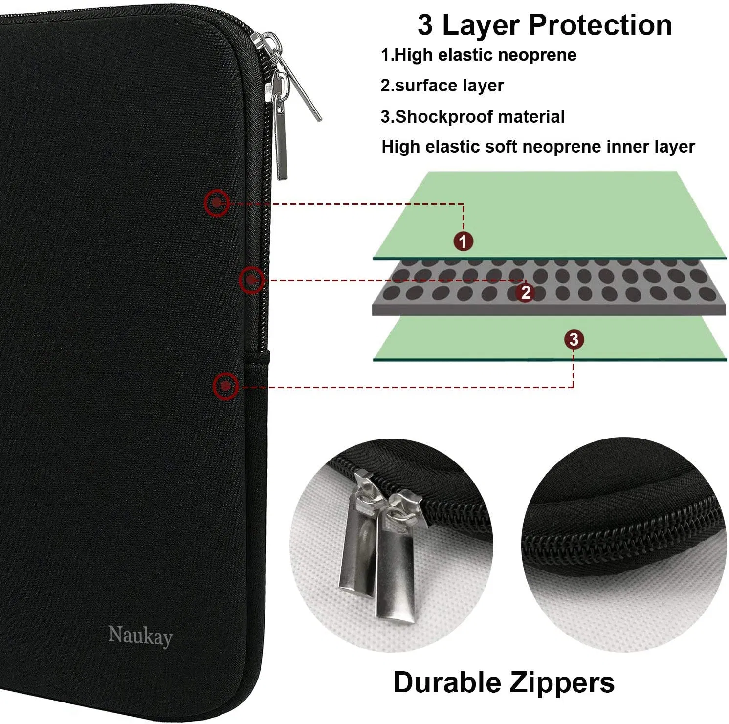 Funda de neopreno para computadora portátil, tableta y cuaderno