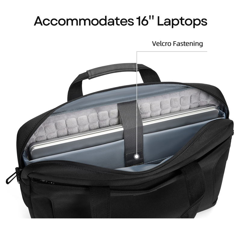 Funda para portátil expandible a prueba de golpes con protección de aire y resistente al agua, bolsa para computadora portátil de negocios