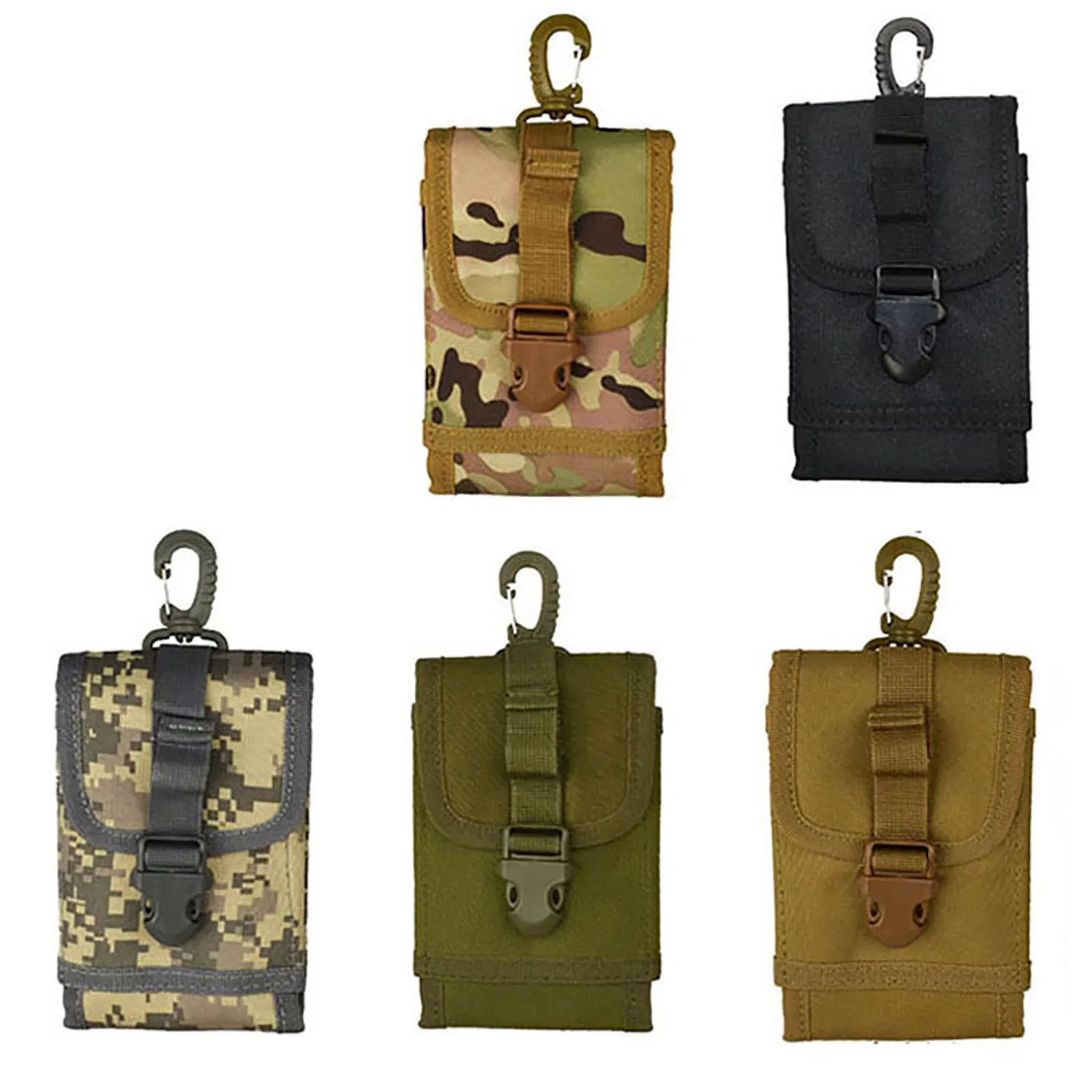 Bolsa de Cintura Soporte para Teléfono Funda Táctica Molle Compacta Utilidad Gadget Ci24104