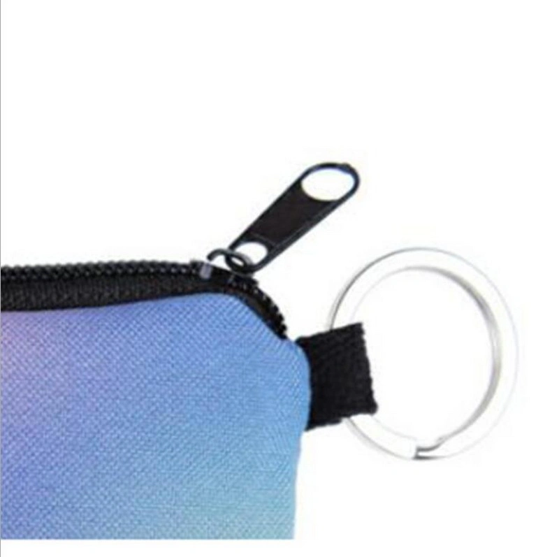 Cartera de PU con impresión digital personalizada de moda para monedas