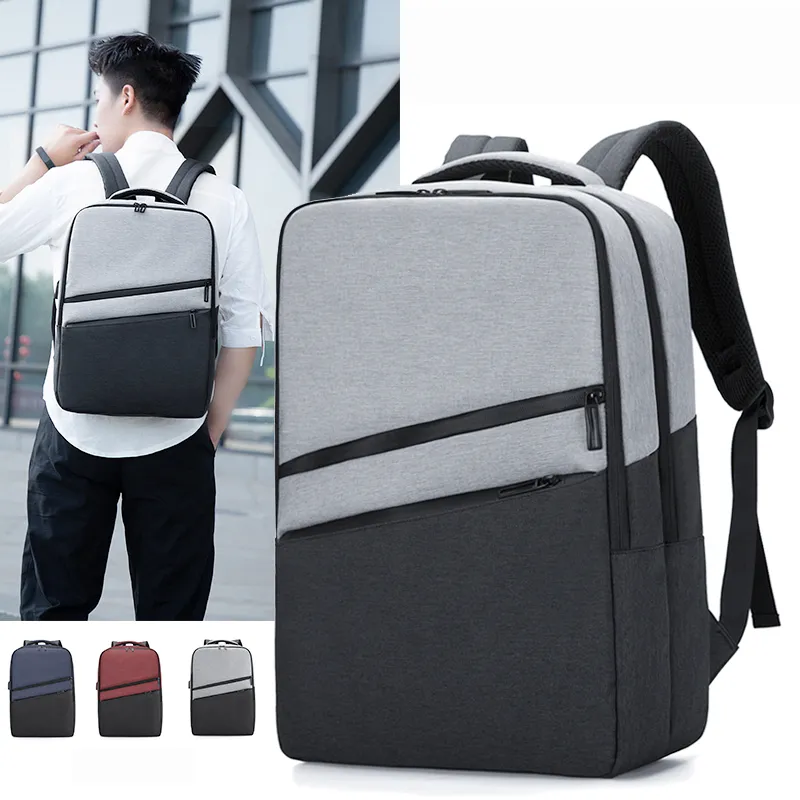 2020 Mochila de Negocios USB para Computadora Impermeable Mochila de Viaje para Laptop de 14, 15.6 y 17.3 Pulgadas