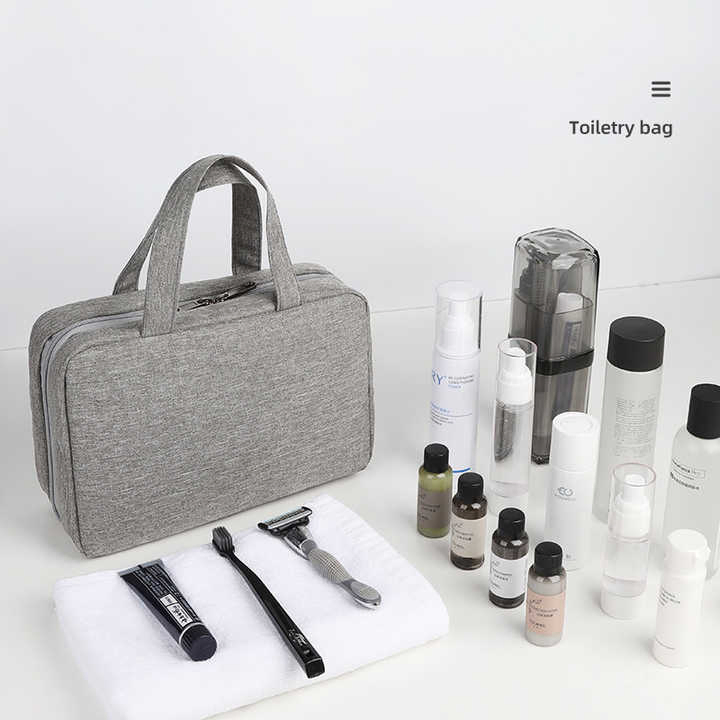 Hombres Mujeres Moda Viaje Bolsa Cosmética de Maquillaje Portátil Plegable