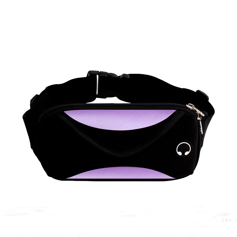Cinturón de running ajustable de neopreno impermeable con malla de panal, bolsa de cintura multicolor