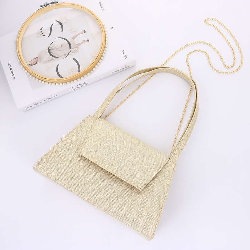 Bolso de fiesta pequeño cuadrado de purpurina de alta calidad para cruzar fronteras, bolso de banquete elegante, clutch de lujo, diseño de mujer, bolso de mano