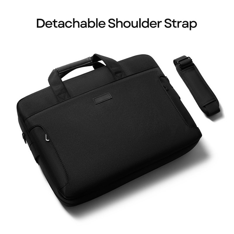 Bolso de mano para computadora portátil de gran capacidad expandible para el uso diario, impermeable, unisex