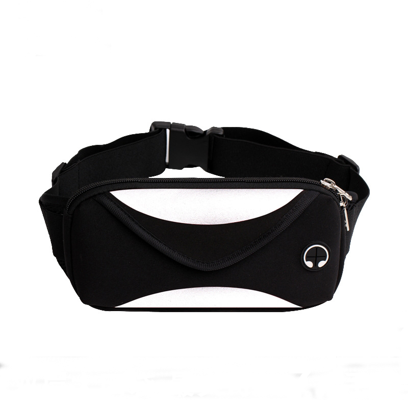 Cinturón de running ajustable de neopreno impermeable con malla de panal, bolsa de cintura multicolor