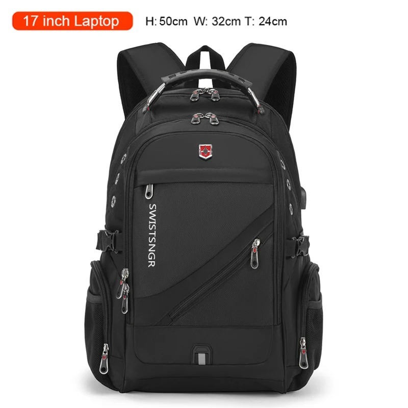 2024 Mochila impermeable de 17/20 pulgadas para portátiles Mochila de viaje para aviones para hombre Mochila Oxford para mujer Bolsa de escuela masculina Mochila moderna