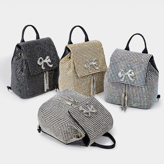 Venta directa de fábrica bolso de cena con tres descuentos, bolso de mano de cristal para fiesta, clutch de noche, mini mochila, bolsos de mano
