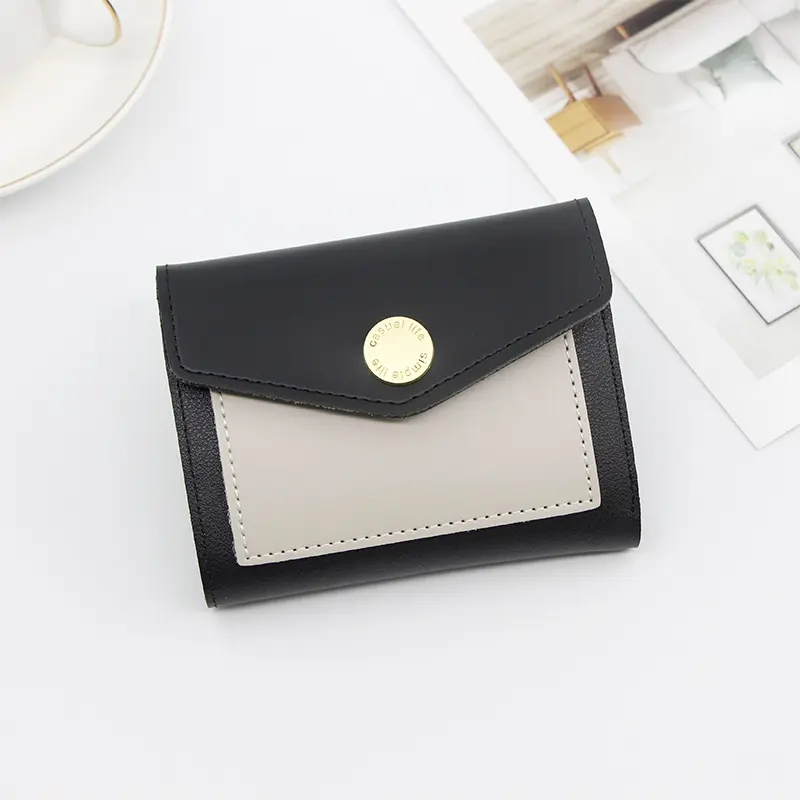 2023 Nueva Moda Linda Cartera de Monedas de Cuero PU para Mujeres, Soporte de Tarjetas para Estudiantes, Monedero para Damas