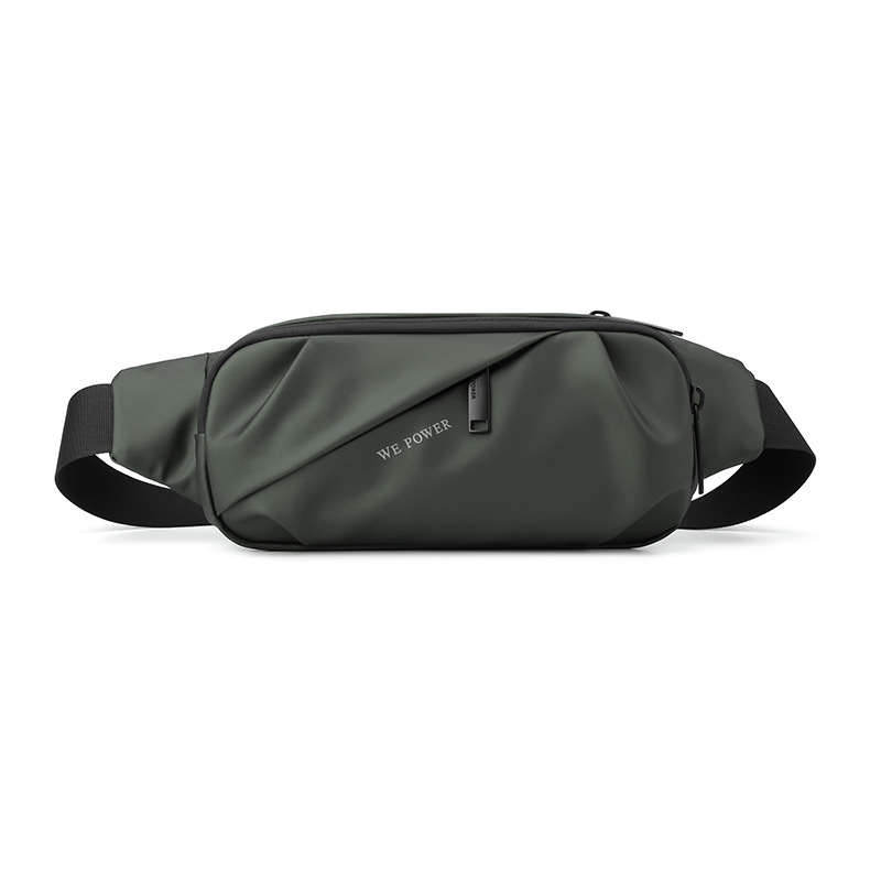 Bolsa de cintura impermeable con cremallera para hombres deportistas