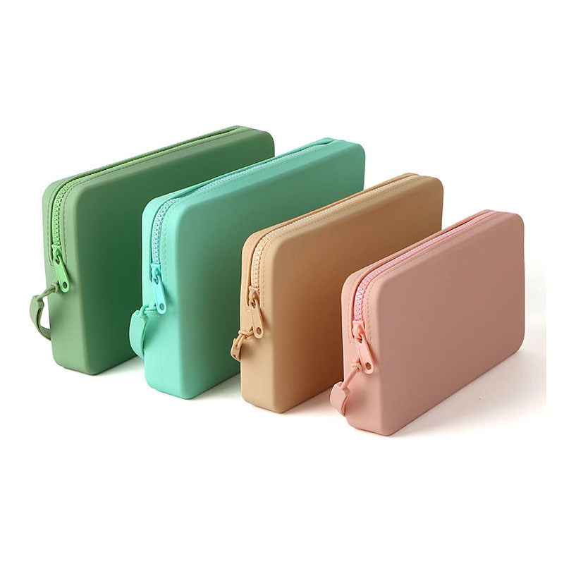 Bolsa de Maquillaje Personalizada Portátil de Silicona Impermeable Neceser de Viaje Bolsa de Maquillaje Multifuncional para Brochas Bolsa Cosmética para Mujeres