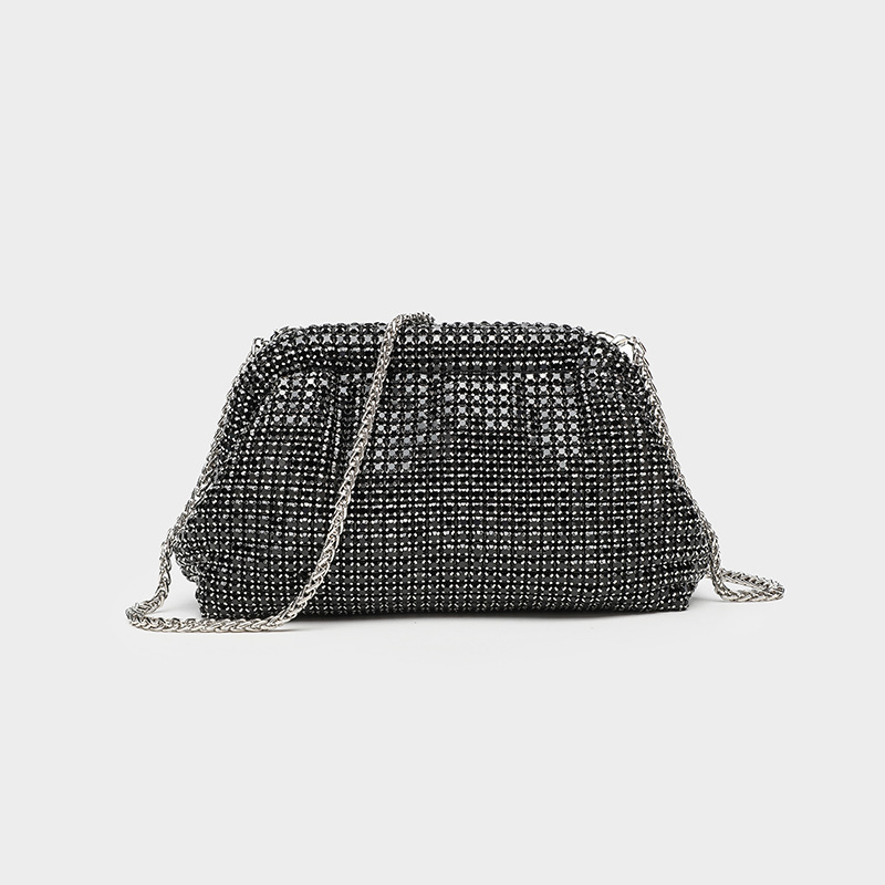 Bolso de fiesta de boda con brillantes, clutch de noche, bolso de cena, bolso brillante, bolso de hombro