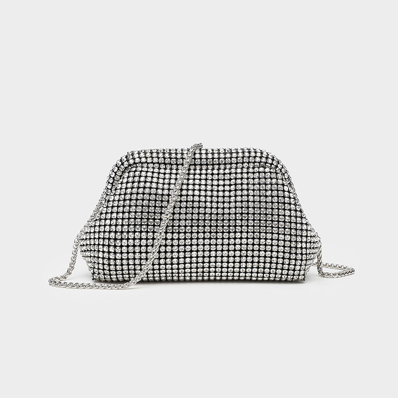 Bolso de fiesta de boda con brillantes, clutch de noche, bolso de cena, bolso brillante, bolso de hombro