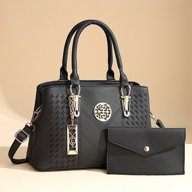 Bolso cruzado de PU para mujeres de lujo 2-Piece juego de bolsos de estilo diseñador