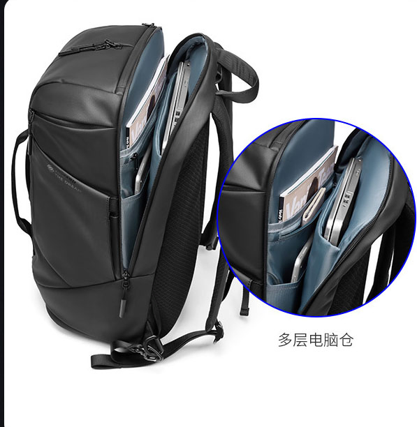 Mochila de moda y fitness multifuncional de doble y un solo hombro, portátil, de ocio, para viajes de negocios, computadora, laptop y cuaderno