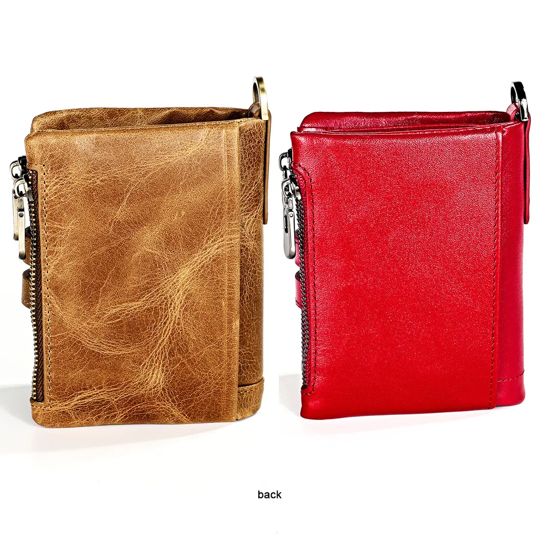 Cartera de cuero genuino