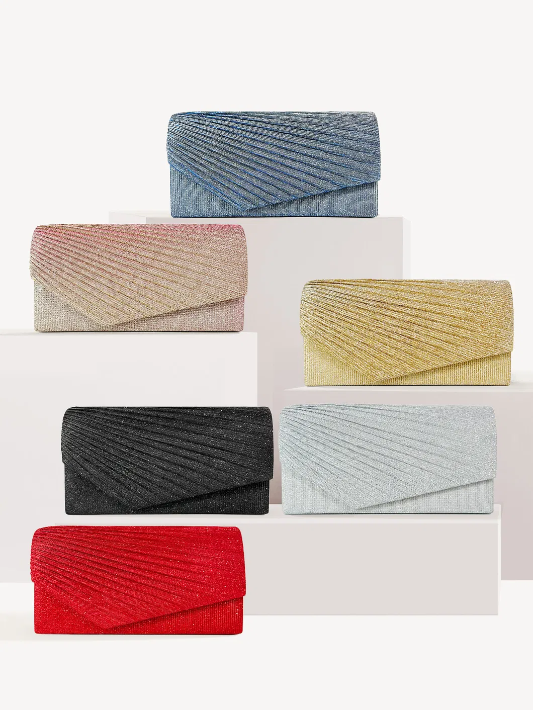 Dama Brillante Bolso de Mano de Venta Caliente Bolso de Noche Colorido con Rhinestones Clutch para Dama