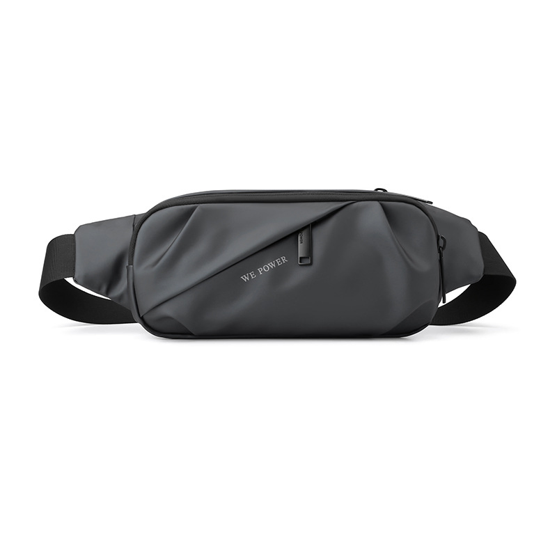 Bolsa de cintura impermeable con cremallera para hombres deportistas
