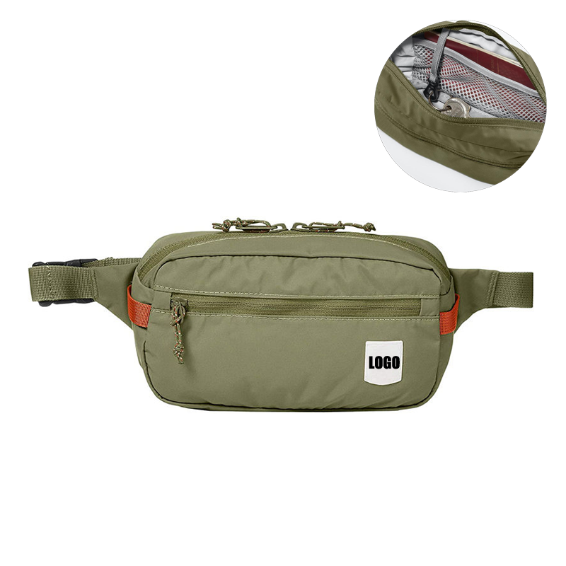Bolsa de cintura de nylon al por mayor impermeable con logo personalizado
